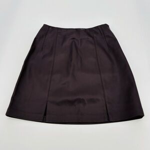 Topshop - Faux Leather Miniskirt - size 4 - deep red- NWOT